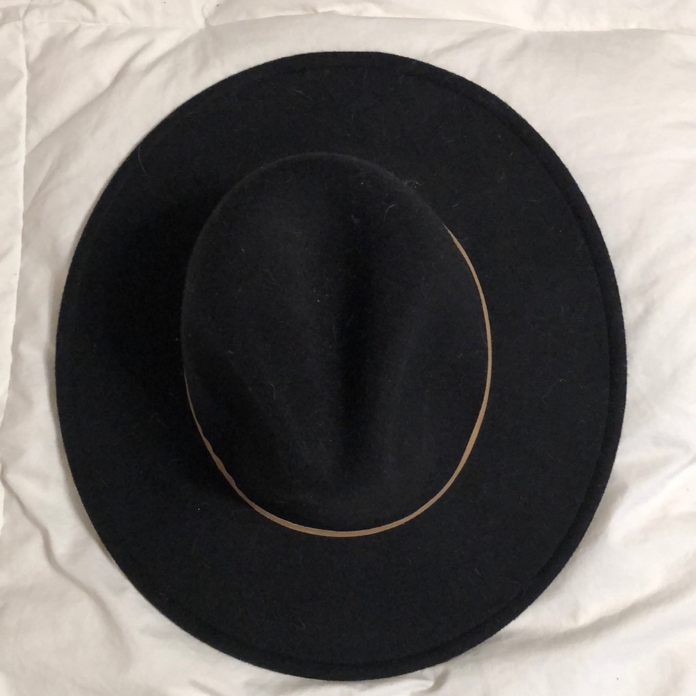 Brandless Black Wide-brimmed Hat